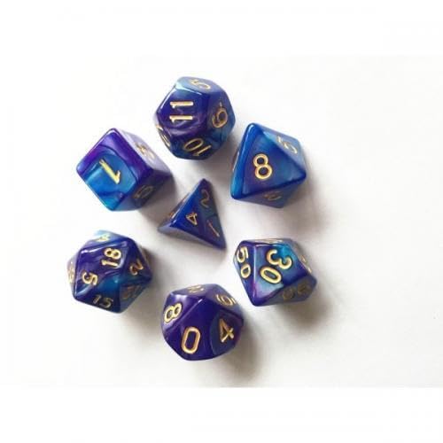 Epic Forge Set mit 7 Würfeln - Dunkelblau und Lila Fusion von Epic Forge