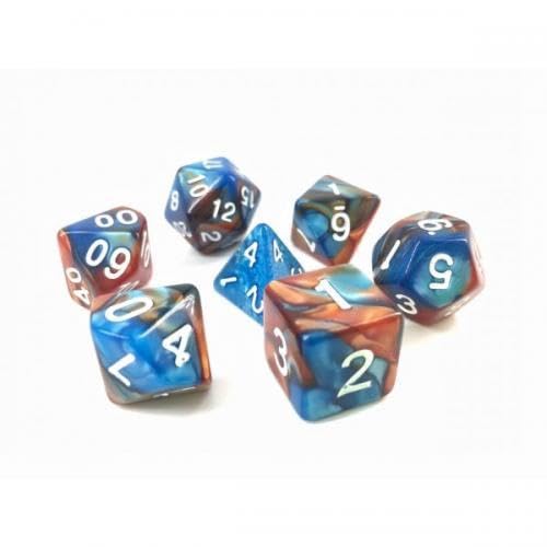 Epic Forge Set mit 7 Würfeln in Box – Fusion Blau und Gold von Epic Forge