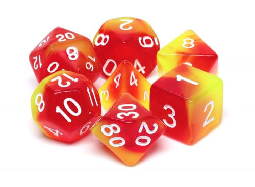 Epic Forge Würfel-Set mit 7 Würfeln – Fusion rot und gelb Epic Forge Würfel-Set mit 7 Würfeln – Fusion rot und gelb von Epic Forge