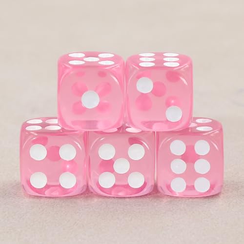 Epic forge 5 Würfel, 6 Seiten, Rosa, transparent Epic forge 5 Würfel, 6 Seiten, Rosa, transparent von Epic Forge