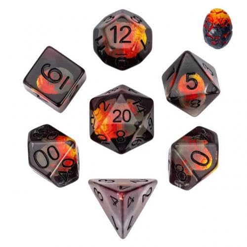 Epic forge Set mit 7 Würfeln aus Kunstharz, Serie Einsatz – in Box – Das letzte Dinosaurier-Ei von Epic Forge
