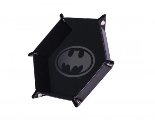 Würfelbahn – Batman – Schwarz – 19 x 19 cm – Leder und Samt von Epic Forge