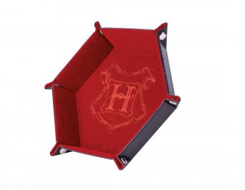Würfelbahn – Hogwarts rot 19 x 19 cm – Leder und Samt von Epic Forge