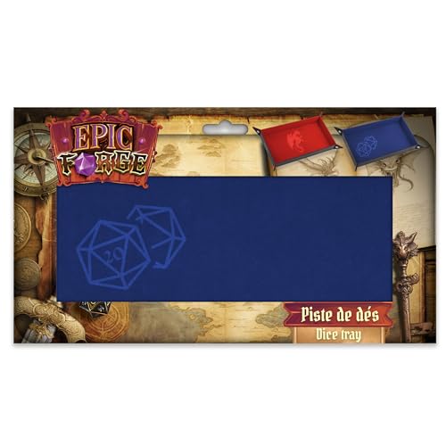 Würfelkorridor – Würfel 20 cm blau – Leder und Samt – 20 x 40 cm von Epic Forge