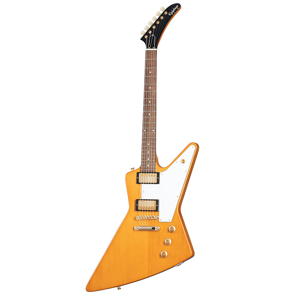 Epiphone 1958 Korina Explorer Aged Natural E-Gitarre Epiphone 1958 Korina Explorer Aged Natural E-Gitarre von Epiphone