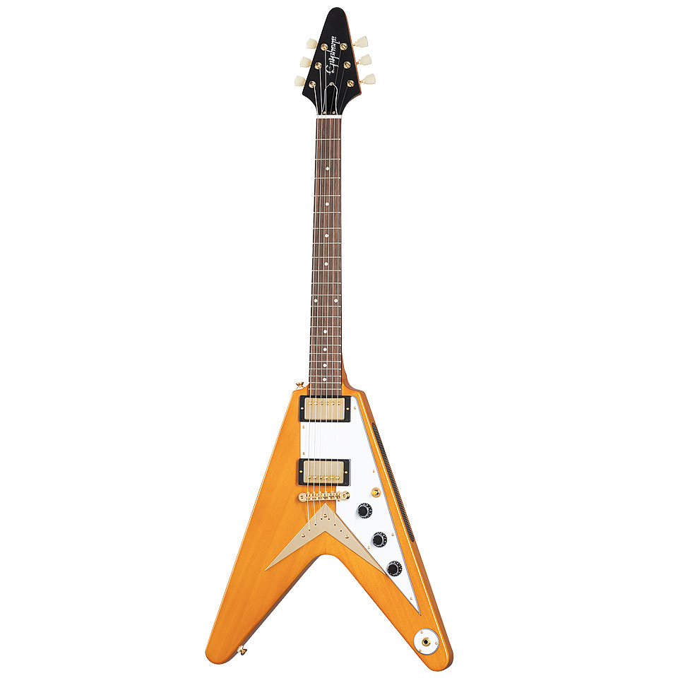 Epiphone 1958 Korina Flying V Aged Natural E-Gitarre von Epiphone