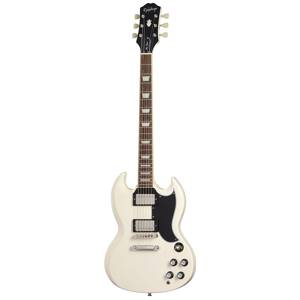 Epiphone 1961 Les Paul SG Standard Aged Classic White E-Gitarre von Epiphone