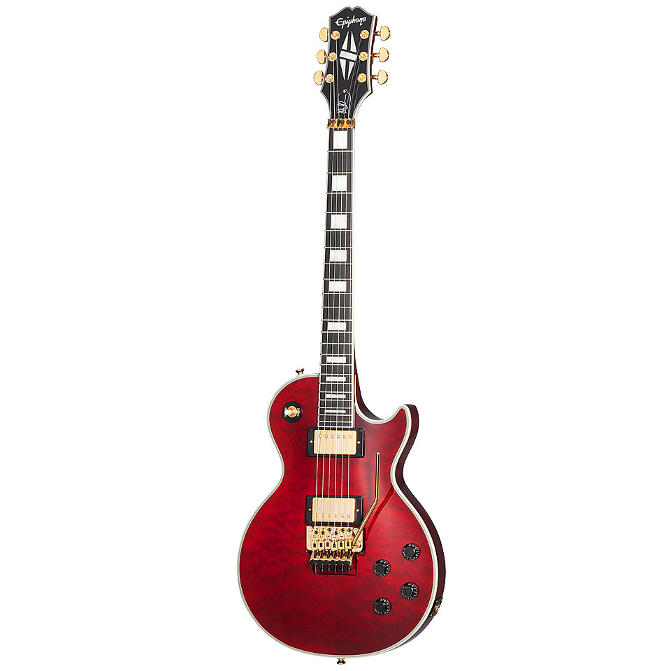 Epiphone Alex Lifeson Les Paul Custom Axcess Quited E-Gitarre Epiphone Alex Lifeson Les Paul Custom Axcess Quited E-Gitarre von Epiphone