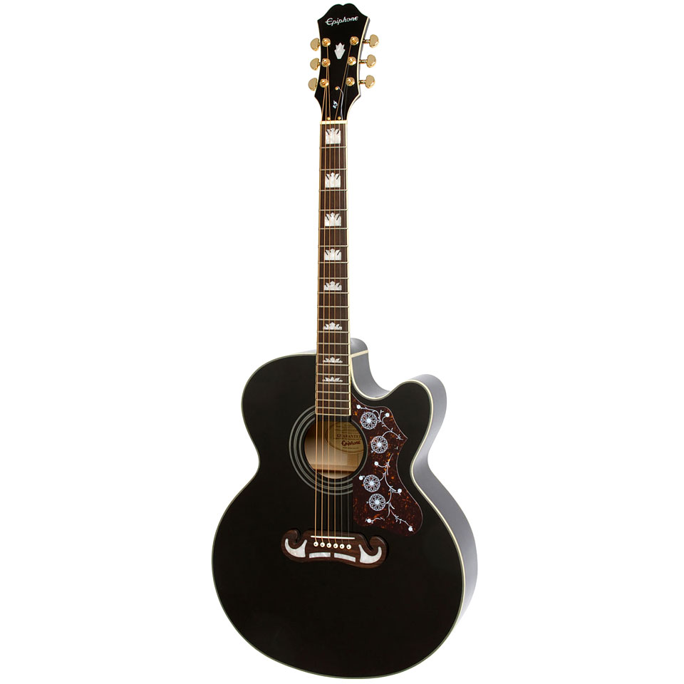 Epiphone J-200 EC Studio BK Westerngitarre von Epiphone