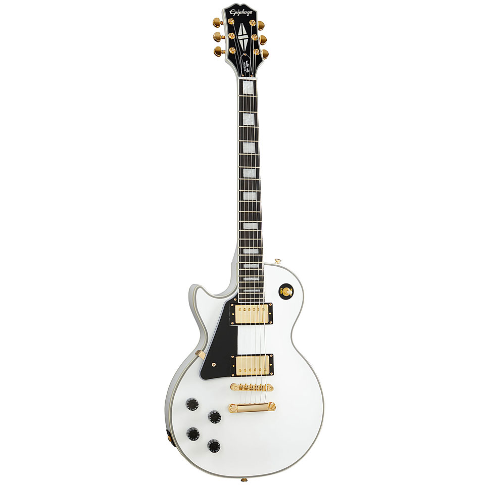 Epiphone Les Paul Custom Alpine White Lefthand E-Gitarre Lefthand Epiphone Les Paul Custom Alpine White Lefthand E-Gitarre Lefthand von Epiphone
