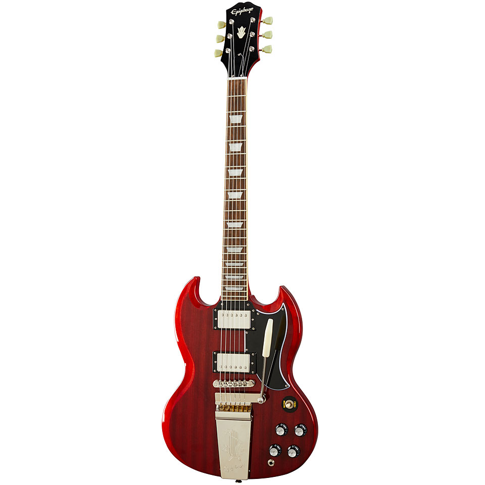 Epiphone SG Standard 61 Maestro Vibrola Cherry E-Gitarre von Epiphone