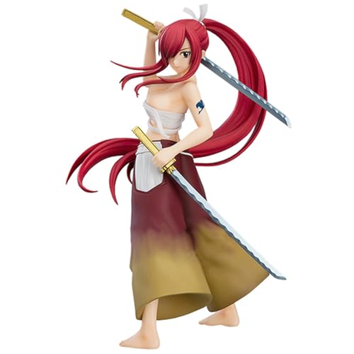 Epitome Anime Fairy Tail Figur Erza Scarlet Actionfigur Manga Charakter Stehposition PVC Modell Doppelschwert Version Statue Desktop Dekoration Sammlung Geschenke für Fans Epitome Anime Fairy Tail Figur Erza Scarlet Actionfigur Manga Charakter Stehposition PVC Modell Doppelschwert Version Statue Desktop Dekoration Sammlung Geschenke für Fans von Epitome