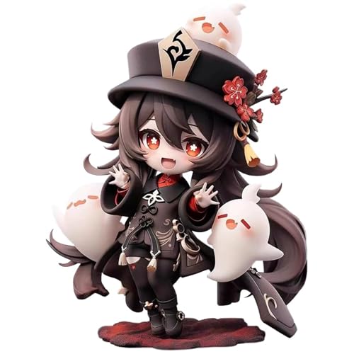 Epitome Anime Hutao Actionfigur, 16 cm, Spielcharakter, Hu Tao, Figur, Q-Version, stehende Position, Modellfigur, PVC-Statue, Desktop-Dekoration, Sammlung, Geschenke für Fans Epitome Anime Hutao Actionfigur, 16 cm, Spielcharakter, Hu Tao, Figur, Q-Version, stehende Position, Modellfigur, PVC-Statue, Desktop-Dekoration, Sammlung, Geschenke für Fans von Epitome