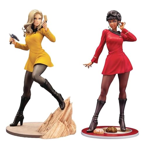 Epitome Anime Illustration Command Officer Figure Nyota Uhura Action Figure Original Painting Standing Pose PVC Model Statue Desktop Decoration Collection Gifts for Fans (Command Officer+Nyota Uhura) von Epitome