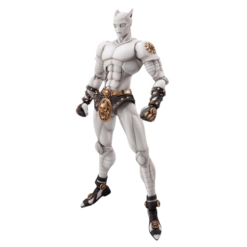 Epitome Anime Manga Handicrafts Characters Kira Yoshikage/Killer Queen Two Colors Movable Models Furniture Battle Pose PVC Collection Statue Decorations (White) von Epitome