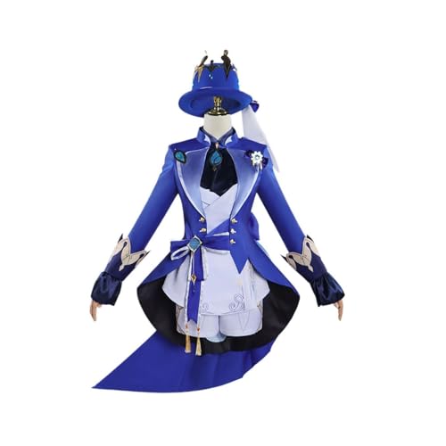 Epitome Games Anime Costumes Cos Furina Komplettes Set Kostüm Binärfigur Spielkostüme Festivals Aufführungen (weiß, L) von Epitome