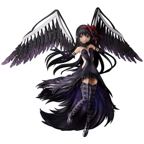 Epitome Madoka Kaname Figur Akemi Homura/Kaname Madoka Actionfigur Cartoon Charaktere Statue Niedlich Anime Mädchen PVC Modell Ornamente Desktop Collection Geschenke für Fans (Akemi Homura) von Epitome