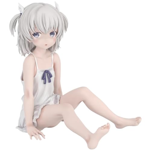 Epitome MakotoShiroikone Figure Anime Illustration Figure Original Painting White Dress Action Statue MakotoShiroikone PVC Model Ornaments Desktop Collection Gifts for Fans von Epitome