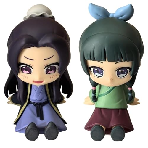 Epitome Maomao Actionfigur The Apothecary Diaries Anime Fgure Maomao/Jinshi 6 cm PVC sitzende Pose PVC-Modell Bücherregal Dekoration Sammlerstücke Geschenk für Fans (Stil 1+2) von Epitome