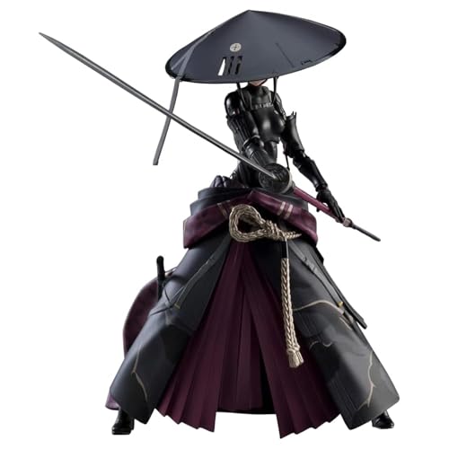 Epitome Ronin Figur austauschbares Gesicht und Zubehör Actionfigur Ronin Cartoon Charaktere PVC Modell Statue Desktop Dekoration Sammlung Geschenke für Fans von Epitome