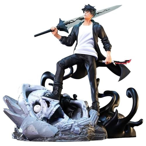 Epitome Sung Jin Woo Figur, Kampf, Spezialeffekte, Szene, Actionfigur, 20 cm, Manga-Charakter, Statue, Sung Jin Woo, PVC-Modell, Desktop-Dekoration, Souvenir, Sammlung, Geschenk für Fans Epitome Sung Jin Woo Figur, Kampf, Spezialeffekte, Szene, Actionfigur, 20 cm, Manga-Charakter, Statue, Sung Jin Woo, PVC-Modell, Desktop-Dekoration, Souvenir, Sammlung, Geschenk für Fans von Epitome