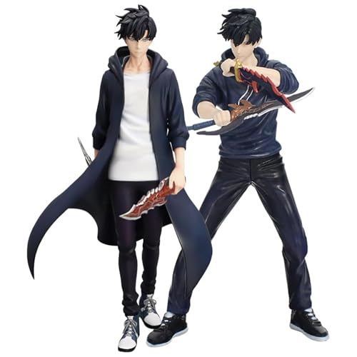 Epitome Sung Jin Woo Figur, Kampfhaltungsmodelle, 13 cm/18 cm, PVC-Statue, Sung Jin Woo, Actionfigur, Anime-Figur, Ornamente, Desktop-Kollektion, Geschenke für Fans (Stil 2 + Stil 3) von Epitome