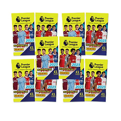 EPL 2022–23 Panini Adrenalyn XL Premier League Karten – 10er-Pack Set (6 Karten pro Packung) (insgesamt 60 Karten) von Match Attax