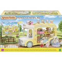 Sylvanian Families 5744 - Rainbow Fun Nursery Bus, Erlebniskindergarten Bus, Puppen-Spielset von Epoch Traumwiesen