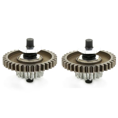 Epodmalx 2X Metall Stahl Haupt Getriebe Komplett 08013 für 08013 94108 94188 1/10 RC Auto Aktualisierung Teile von Epodmalx