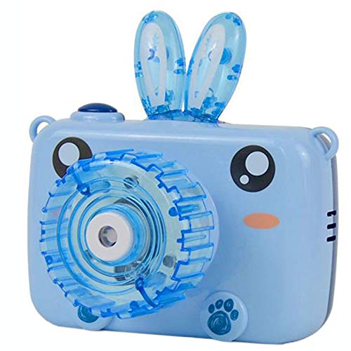 Epodmalx Kinder Spielzeug Blasen Kamera Automatisch Elektrisch mit Leichter Musik Blasen GebläSe Maschine Geburtstags Feier Hochzeits Requisiten - Blau von Epodmalx