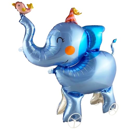 Elefant Folienballon XXL, Walking Elefant Ballon mit Rädern, 3D Tiere Luftballon Stehend, für Kinder Geburtstag Party Waldtiere Deko, Geschenk Mitgebsel Mädchen Junge, 1 Stück Elefant Folienballon XXL, Walking Elefant Ballon mit Rädern, 3D Tiere Luftballon Stehend, für Kinder Geburtstag Party Waldtiere Deko, Geschenk Mitgebsel Mädchen Junge, 1 Stück von Epokus