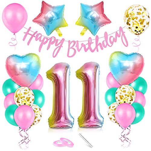 Epokus Luftballon 11. Geburtstag Rosa, Riesen Folienballon Zahl 11, Happy Birthday Folienballon 11, Ballon 11 Deko zum Geburtstag Mädchen Epokus Luftballon 11. Geburtstag Rosa, Riesen Folienballon Zahl 11, Happy Birthday Folienballon 11, Ballon 11 Deko zum Geburtstag Mädchen von Epokus