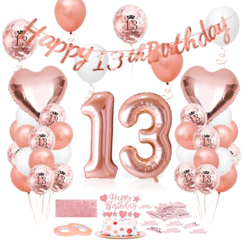 Luftballon 13. Geburtstag Roségold, Geburtstagsdeko 13 Jahr, Ballon 13. Geburtstag, Riesen Folienballon Zahl 13, Happy Birthday Folienballon 13, Ballon 13 Deko zum Geburtstag Frauen Luftballon 13. Geburtstag Roségold, Geburtstagsdeko 13 Jahr, Ballon 13. Geburtstag, Riesen Folienballon Zahl 13, Happy Birthday Folienballon 13, Ballon 13 Deko zum Geburtstag Frauen von Epokus