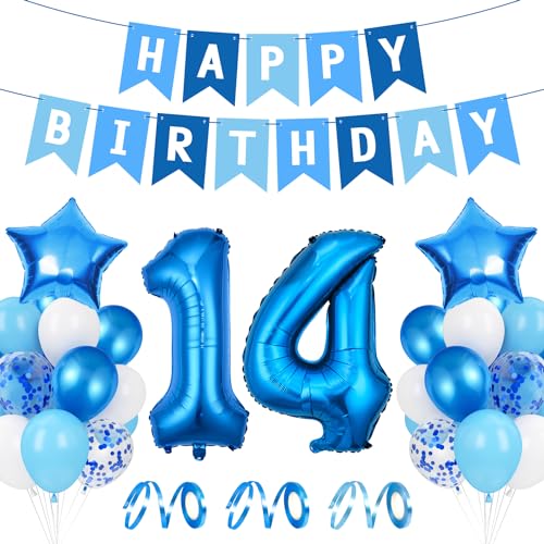 Luftballon 14. Geburtstag Blau, Ballon 14 Deko zum Geburtstag, Happy Birthday Folienballon, Riesen Folienballon Zahl 14, Ballon 14 Deko zum Geburtstag, Geburtstagsdeko Jungen 14 Jahr Luftballon 14. Geburtstag Blau, Ballon 14 Deko zum Geburtstag, Happy Birthday Folienballon, Riesen Folienballon Zahl 14, Ballon 14 Deko zum Geburtstag, Geburtstagsdeko Jungen 14 Jahr von Epokus