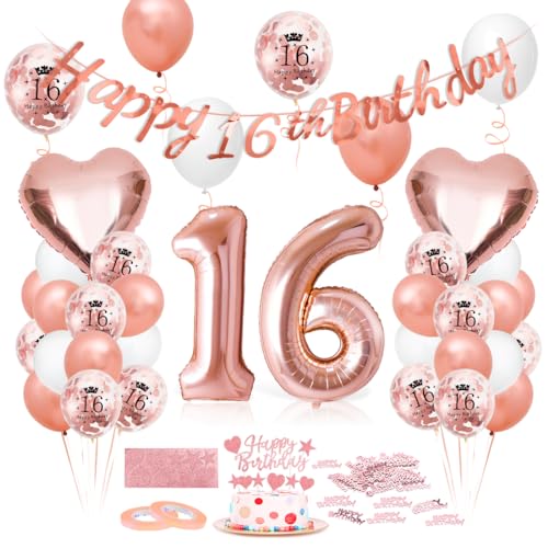 Luftballon 16. Geburtstag Roségold, Geburtstagsdeko 16 Jahr, Ballon 16. Geburtstag, Riesen Folienballon Zahl 16, Happy Birthday Folienballon 16, Ballon 16 Deko zum Geburtstag Frauen Luftballon 16. Geburtstag Roségold, Geburtstagsdeko 16 Jahr, Ballon 16. Geburtstag, Riesen Folienballon Zahl 16, Happy Birthday Folienballon 16, Ballon 16 Deko zum Geburtstag Frauen von Epokus