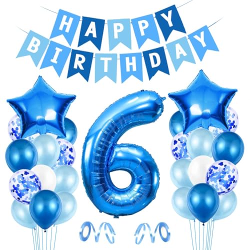 Luftballon 6. Geburtstag Blau, Ballon 6 Deko zum Geburtstag, Happy Birthday Folienballon, Riesen Folienballon Zahl 6, Ballon 6 Deko zum Geburtstag, Geburtstagsdeko Jungen 6 Jahr Luftballon 6. Geburtstag Blau, Ballon 6 Deko zum Geburtstag, Happy Birthday Folienballon, Riesen Folienballon Zahl 6, Ballon 6 Deko zum Geburtstag, Geburtstagsdeko Jungen 6 Jahr von Epokus