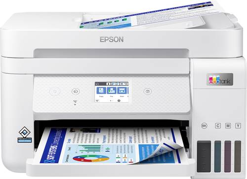 Epson EcoTank ET-4856 Multifunktionsdrucker A4 Drucker, Scanner, Kopierer, Fax ADF, Duplex, LAN, Tin von Epson