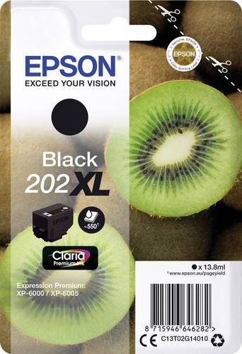 Epson Druckerpatrone T02G1, 202XL Original Schwarz C13T02G14010 von Epson