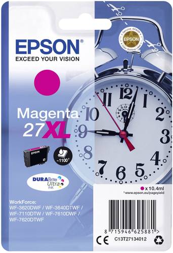 Epson Druckerpatrone T2713, 27XL Original Magenta C13T27134012 von Epson