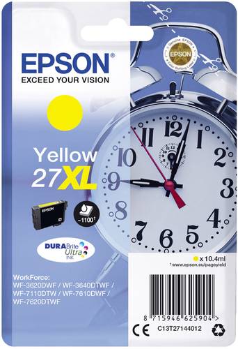 Epson Druckerpatrone T2714, 27XL Original Gelb C13T27144012 von Epson