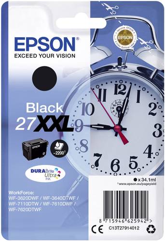 Epson Druckerpatrone T2791, 27XXL Original Schwarz C13T27914012 von Epson