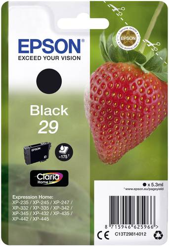 Epson Druckerpatrone T2981, 29 Original Schwarz C13T29814012 von Epson