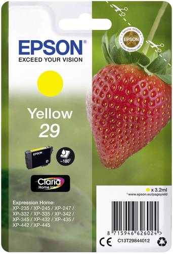 Epson Druckerpatrone T2984, 29 Original Gelb C13T29844012 von Epson