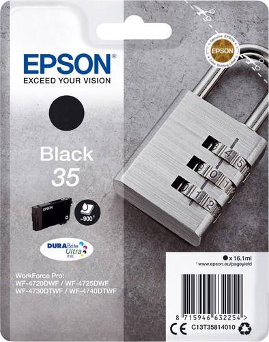 Epson Druckerpatrone T3581, 35 Original Schwarz C13T35814010 von Epson