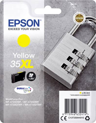 Epson Druckerpatrone T3594, 35XL Original Gelb C13T35944010 von Epson