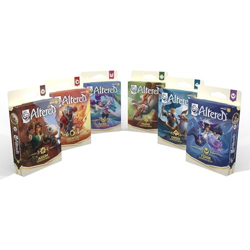 Equinox, Altered Beyond the Gates 6 Starter Decks Mix: Axiom, Bravos, Lyra, Muna, Ordis, Yzmir - Einzigartiger Deckbau, Sammel-Trading Card Game, Alter 13+, 2 Spieler, 20-30 Minuten, Englisch Equinox, Altered Beyond the Gates 6 Starter Decks Mix: Axiom, Bravos, Lyra, Muna, Ordis, Yzmir - Einzigartiger Deckbau, Sammel-Trading Card Game, Alter 13+, 2 Spieler, 20-30 Minuten, Englisch von Equinox