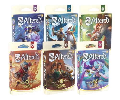 Equinox, Altered Jenseits der Tore 6 Starter Decks Mix: Axiom, Bravos, Lyra, Muna, Ordis, Yzmir - Einzigartiger Deckbau, Sammel-Trading Card Game, Alter 13+, 2 Spieler, 20-30 Minuten, Deutsch Equinox, Altered Jenseits der Tore 6 Starter Decks Mix: Axiom, Bravos, Lyra, Muna, Ordis, Yzmir - Einzigartiger Deckbau, Sammel-Trading Card Game, Alter 13+, 2 Spieler, 20-30 Minuten, Deutsch von Equinox