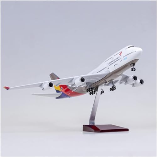 ErModa CWC Flugzeugmodell 1/150 Airline-Modell, sensorbeleuchtetes Kunststoffharz-Flugzeug-Grafikdisplay mit Rädern GJ von ErModa