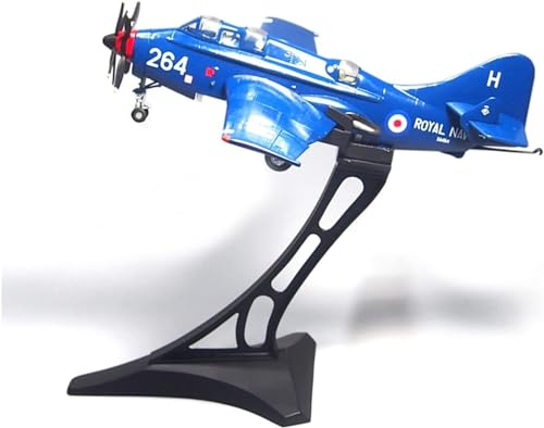 ErModa GYJ Blaues Flugzeugmodell 1:72 Schiffsflugzeug-Montagesatz Grafikdisplay Kleine Dekoration Fertigmodell aus Legierung mit Ständer Fein von ErModa