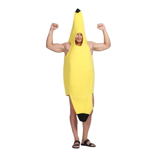 EraSpooky Banane Kostüm für Unisex Gelb Frucht von EraSpooky